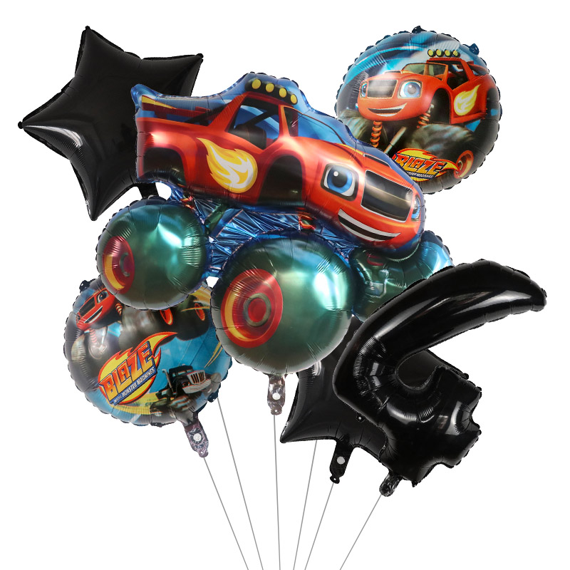 1Set Balon Foil Monster Api Ba - Sports Equipment For Schools ulasan dan harga