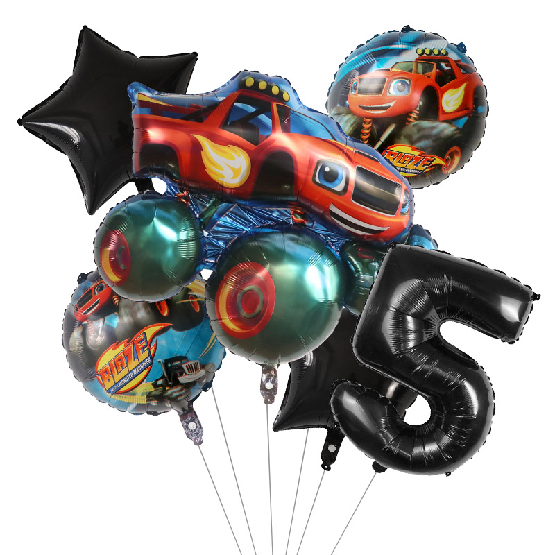 1Set Balon Foil Monster Api Ba - Sports Equipment For Schools ulasan dan harga
