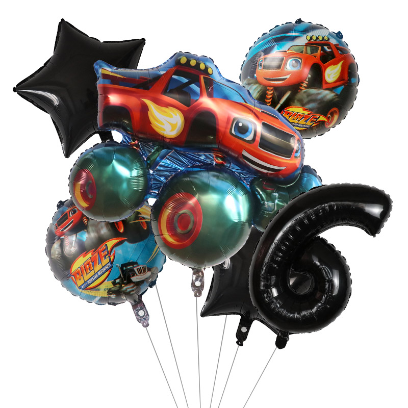1Set Balon Foil Monster Api Ba - Sports Equipment For Schools ulasan dan harga